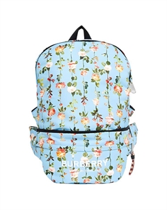 Полиамидный поясной рюкзак с кожаной спинкой детский синий Burberry