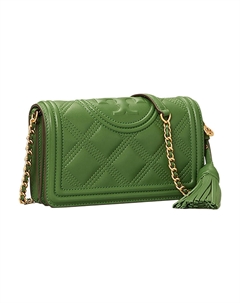 Сумка через плечо Fleming Sheepskin Trumpets женская зеленая Tory burch