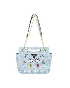 Сумка через плечо, синий деним Mymo