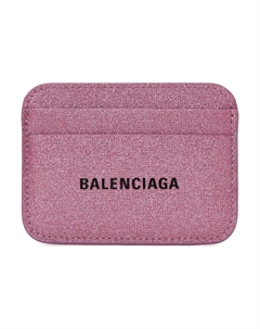 Женский розовый картхолдер из полиуретана Balenciaga