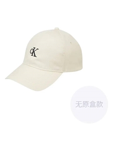 Хлопковая бейсболка унисекс белая, White Calvin klein