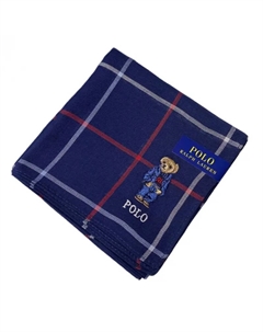 Шёлковый шарф унисекс синий, Blue Polo ralph lauren