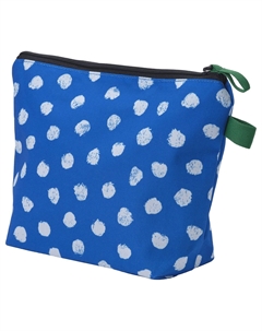 Косметичка, синяя/белая/в горошек Skogssallat Ikea