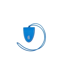 Кожаный ключница унисекс разноцветный, Sky Blue Goyard