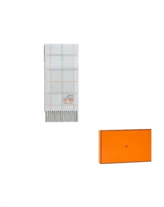 HERMES Кашемировый шарф унисекс северный серый, Northern Gray Hermès