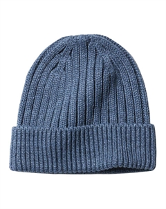 Акриловая вязаная шапка унисекс черная, Royal Blue Uniqlo