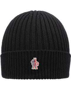 Шапка с вышитым логотипом Moncler