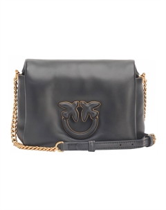 Детская любовь Сумка через плечо из овчины, Женская сумка через плечо черная Pinko