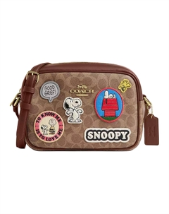 Сумка через плечо для фотоаппарата из ткани с покрытием Coach