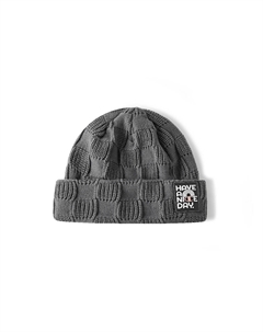 Акриловая вязаная шапка унисекс дымчато-серый/черный/плющево-зеленый/бархатно-коричневый/молочный белый, Smoke Gray Champion