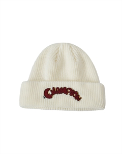 Акриловая вязаная шапка унисекс, Milk White Champion