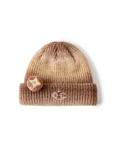 Акриловая вязаная шапка унисекс, Gradient Mushroom Brown Champion