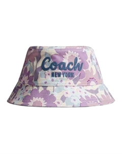 Хлопковая шляпа-ведро женская фиолетовая, Purple Coach