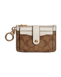 Мини-визитница из кожи и холста Coach