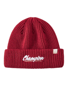 Акриловая вязаная шапка унисекс, Aurora Red Champion