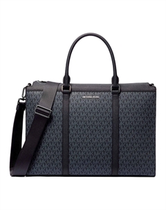 Кожаный портфель с монограммой для мужчин Michael kors