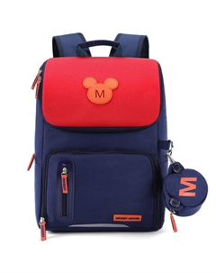 Микки серия детский рюкзак из полиэстера школьный рюкзак среднего размера, Navy Blue Disney