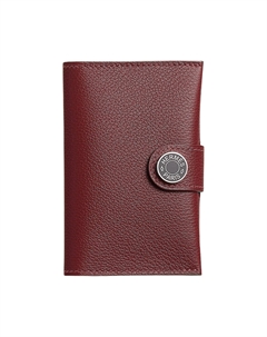 HERMES Женский картхолдер из телячьей кожи, Red & Red Saddle Color Hermès
