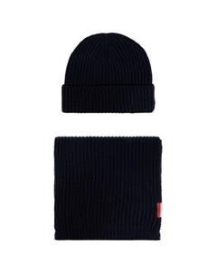 Комплект шапки и шарфа с логотипом Dsquared2, Black