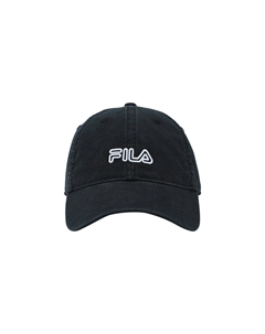 Хлопковая бейсболка унисекс угольно-черная, Jet Black Fila