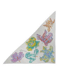 Кашемировая, шелковая вязка шарф женский смешанный серый HERMES Hermès