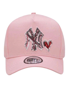 Хлопковая бейсболка унисекс розовая, Pink New era