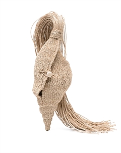 Плетеный клатч Camilla с бахромой, нейтральный Cult gaia