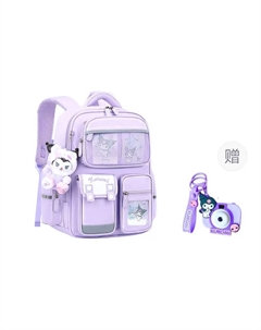 Детский рюкзак из полиэстера, Purple+Kuromi Pendant Sanrio
