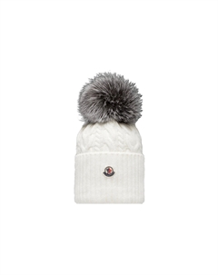 Шапка Monceler женская белая Moncler