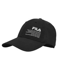 Бейсболка из полиэстера с хлопком и спандексом унисекс черная, Black Fila