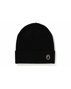 Вязаная шапка Bape Silicon Ape Head, Black A bathing ape®