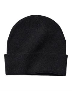 Акриловая полиамидная шерстяная шапка унисекс серо-черная, Black Uniqlo