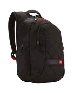 Рюкзак для ноутбука 16 дюймов (черный с красными лямками) Case logic