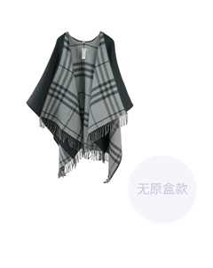 Серый женский шерстяной платок, Gray Burberry