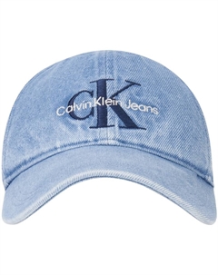 Хлопковая бейсболка унисекс синяя, LHK-Denim Blue Calvin klein