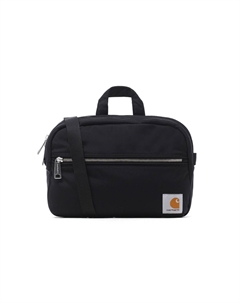Плечевая сумка из лакированного полотна, черная мужская Crossbody Bag Regular, Black Carhartt wip