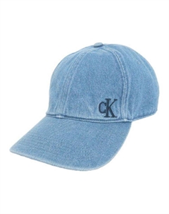 Хлопковая бейсболка унисекс синяя, Blue Calvin klein