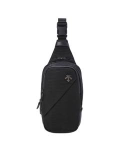 Нейлоновая слинг-сумка унисекс черная, Black Descente