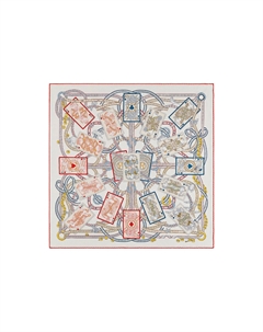 HERMES Шёлковый платок Dame De Couer 2020 2024, Multicolor Hermès