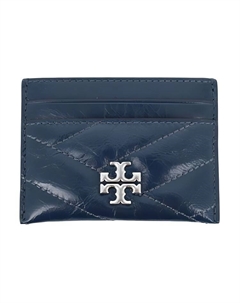 Женский картхолдер из овчины голубой Tory burch