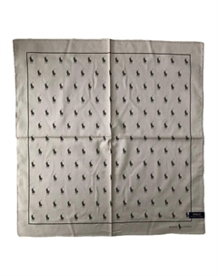 Шёлковый шарф унисекс белый, White Polo ralph lauren