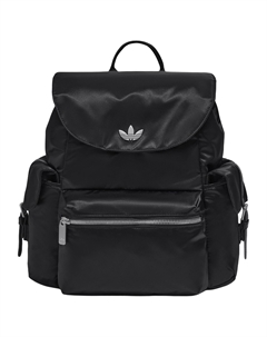 Сумка-рюкзак женская атласная черная, Black Adidas originals