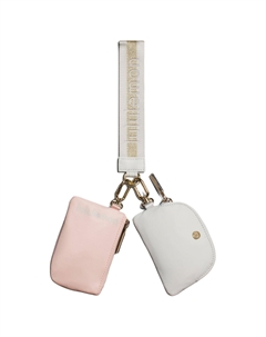 Переработанный нейлоновый кошелёк на запястье женский золотисто-белый, Gold & White Lululemon