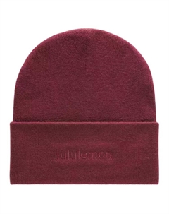 Шерстяная вязаная шапка унисекс черная, Deep Luxe Lululemon