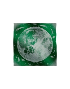 HERMES Шелковый шейный платок унисекс зеленый, Green Hermès