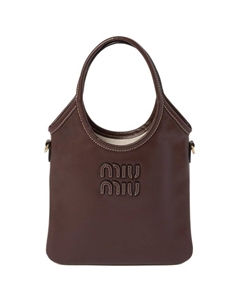 Кожаная наплечная сумка через плечо женская обычная вересковая древесина Miu miu