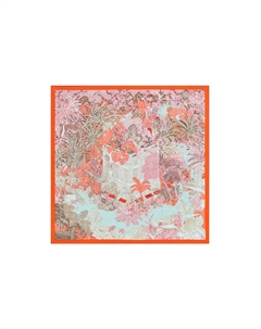 HERMES Шёлковый шарф Фобур, Orange Hermès