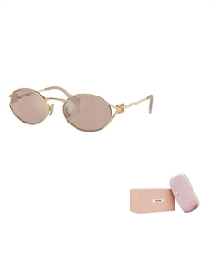 Солнцезащитные очки овальной формы Eyewear Oval Frame, Gold Miu miu