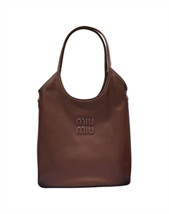 Кожаная сумка тоут Miu miu