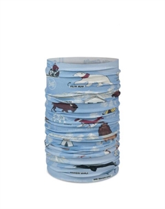 Детский оригинальный эко-стретч-шарф, Imus Washed Blue Buff